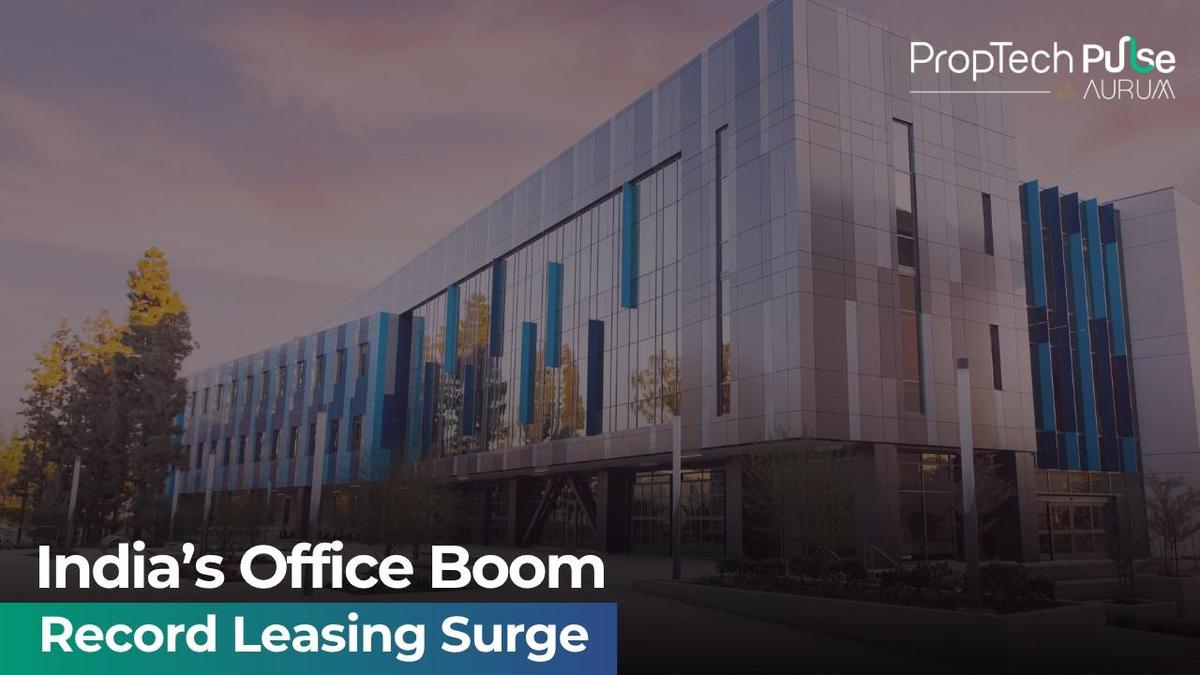 An office building in India showcasing vibrant architecture