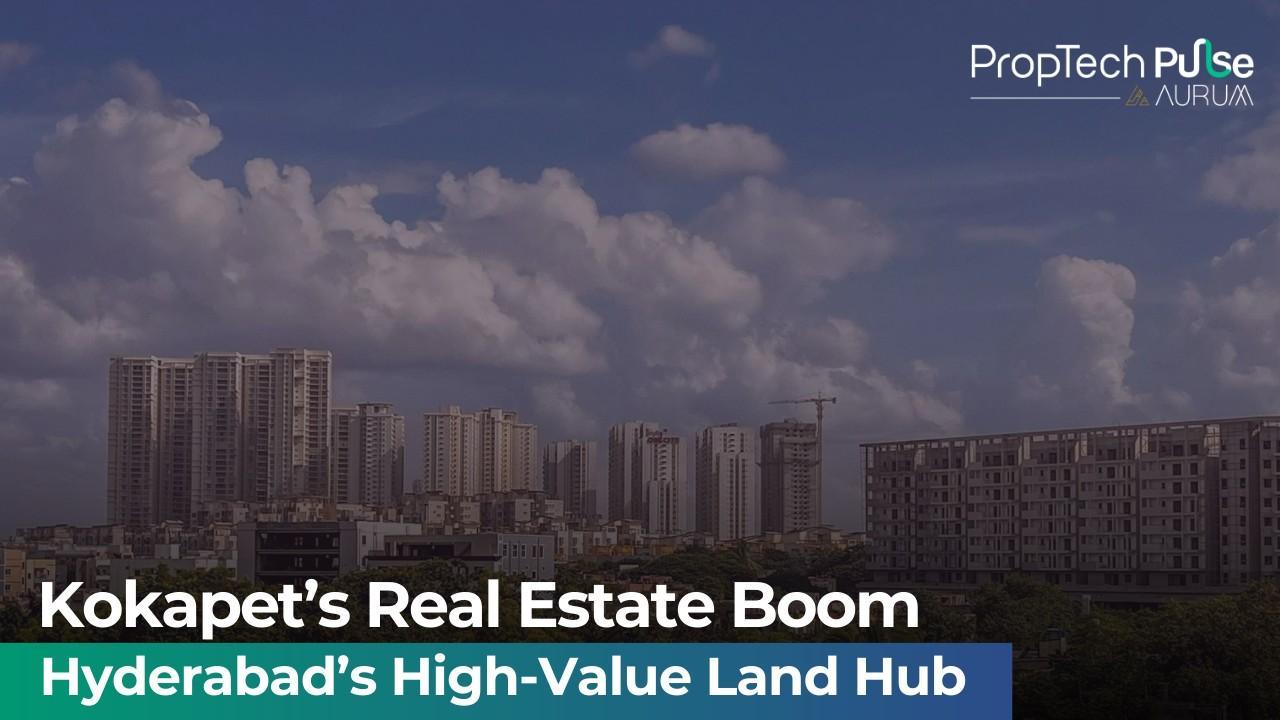 Hyderabad skyline with real estate development