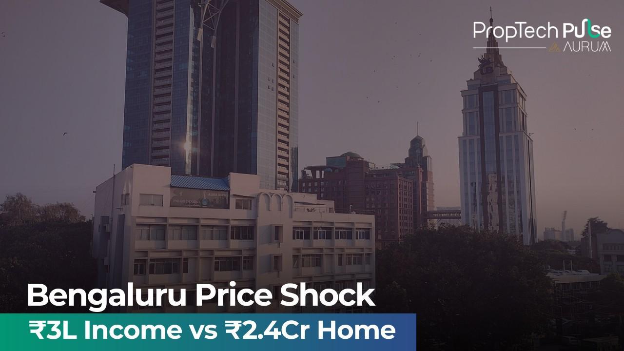 An aerial view of a luxury apartment complex in Bengaluru