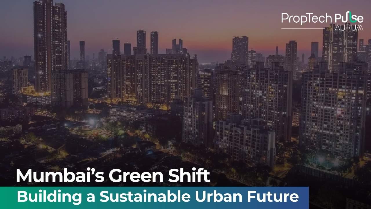 Aerial view of Mumbai's urban landscape