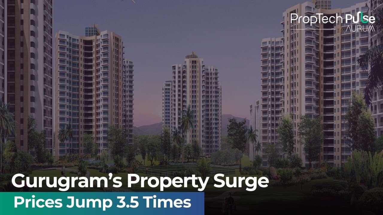 A housing development project in Gurugram showcasing modern architecture