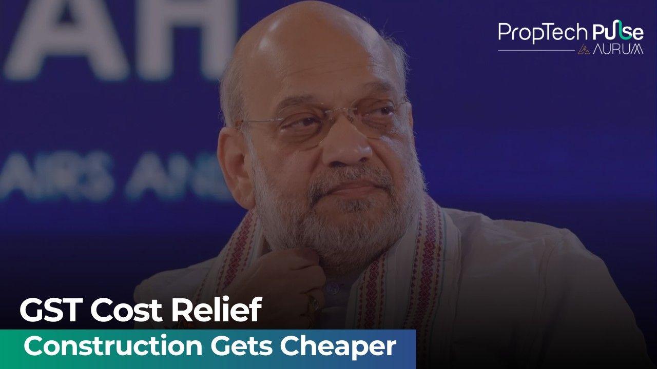 Aerial view of a construction site