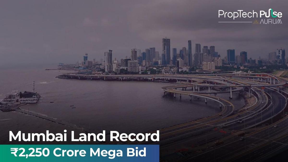Aerial view of prime Mumbai land