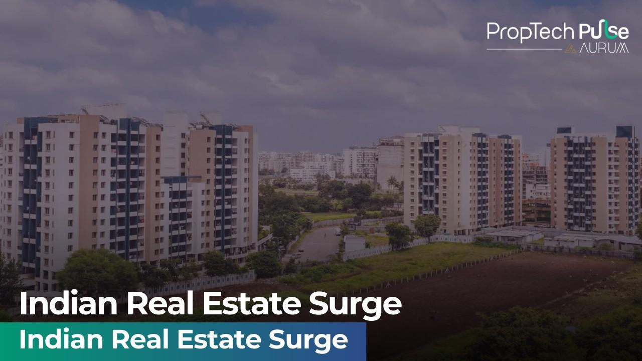 Vibrant Indian skyline showcasing real estate growth