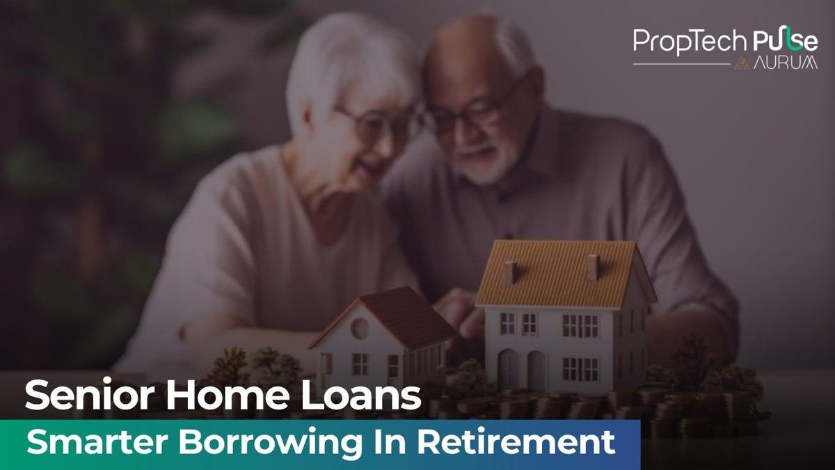 Senior couple discussing home loan options