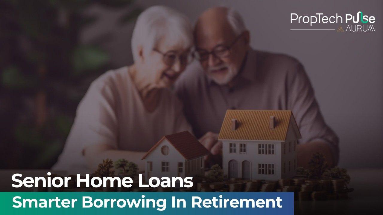 Senior couple discussing home loan options
