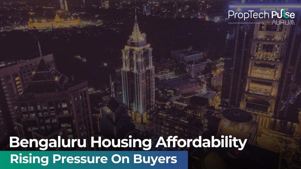 Bengaluru skyline with housing development
