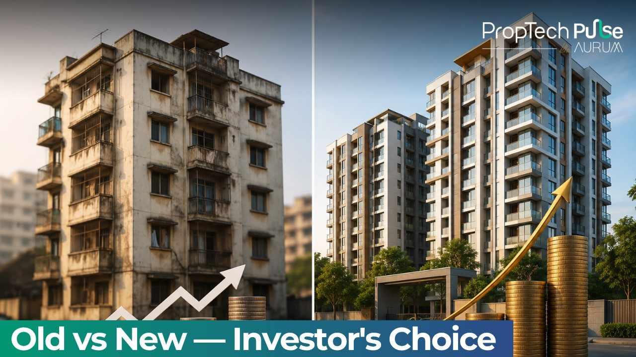 Older apartments versus new projects better returns for property investors India 2026