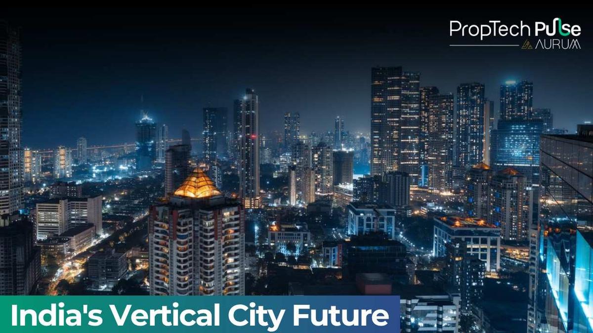 Cluster of high-rise residential towers in an Indian city illustrating the shift to vertical development