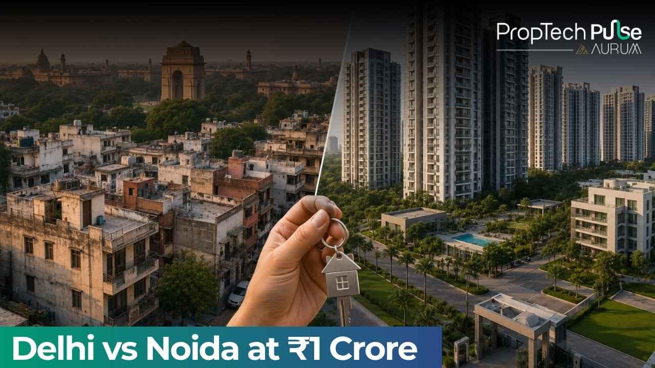 Delhi vs Noida: what ₹1 crore buys homebuyers in 2026