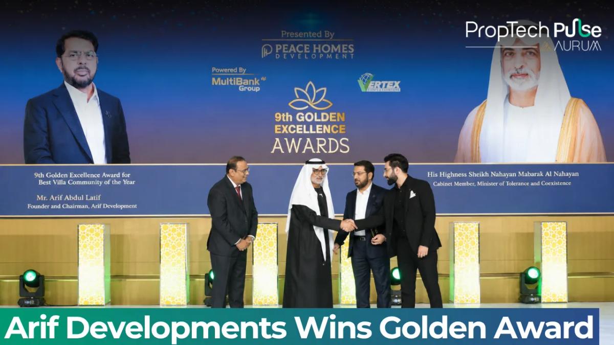 Arif Developments Wins Excellence Award