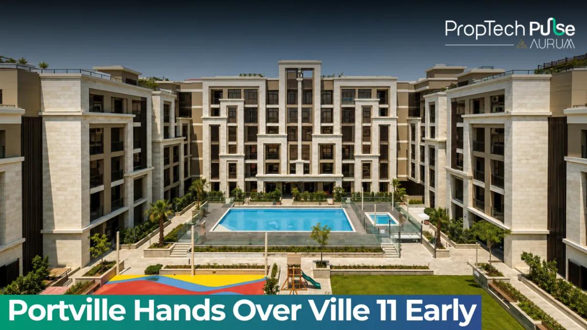 Completed Ville 11 residential building by Portville in Masdar City, Abu Dhabi