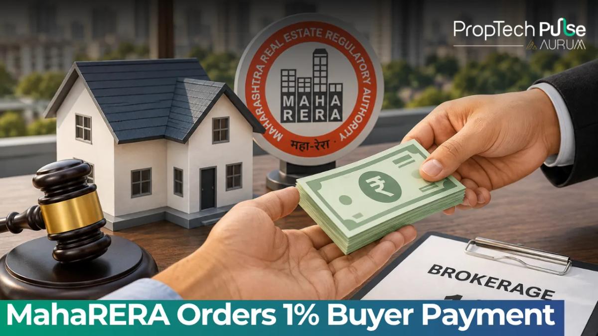 MahaRERA directs real estate agent to pay 1% brokerage to homebuyer Mumbai RERA ruling