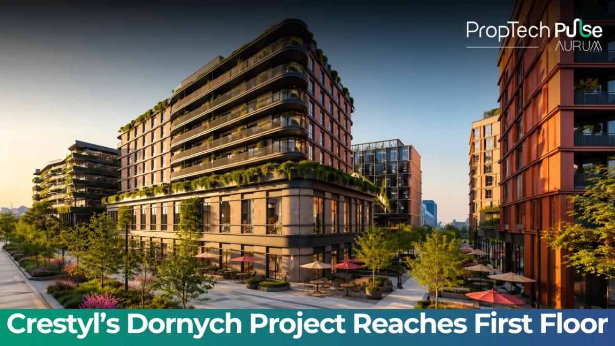 Crestyl's Dornych mixed-use development reaches first-floor level in Brno