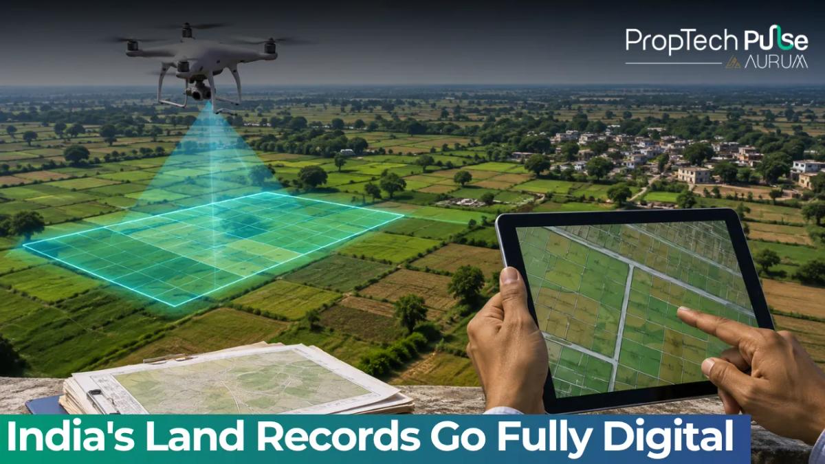 India digital land records Bhu-Aadhaar ULPIN drone mapping NAKSHA Bharat Land Stack DILRMP
