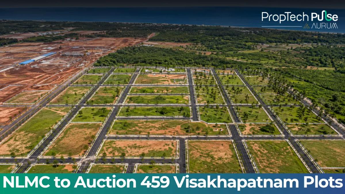 NLMC RINL land plots auction Visakhapatnam 459 plots 93572 sq yd HB Colony Auto Nagar 2026
