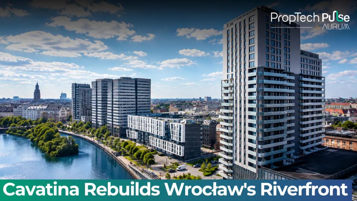 Cavatina Quorum Tower Wrocław 3.8 hectare public space riverfront promenade urban regeneration 2026
