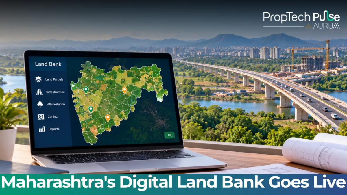 Maharashtra digital land bank GIS government land records Devendra Fadnavis infrastructure afforestation 2026
