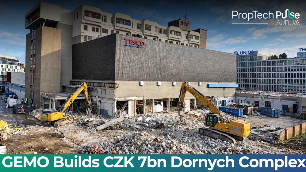 GEMO construction of the Dornych mixed-use complex in Brno