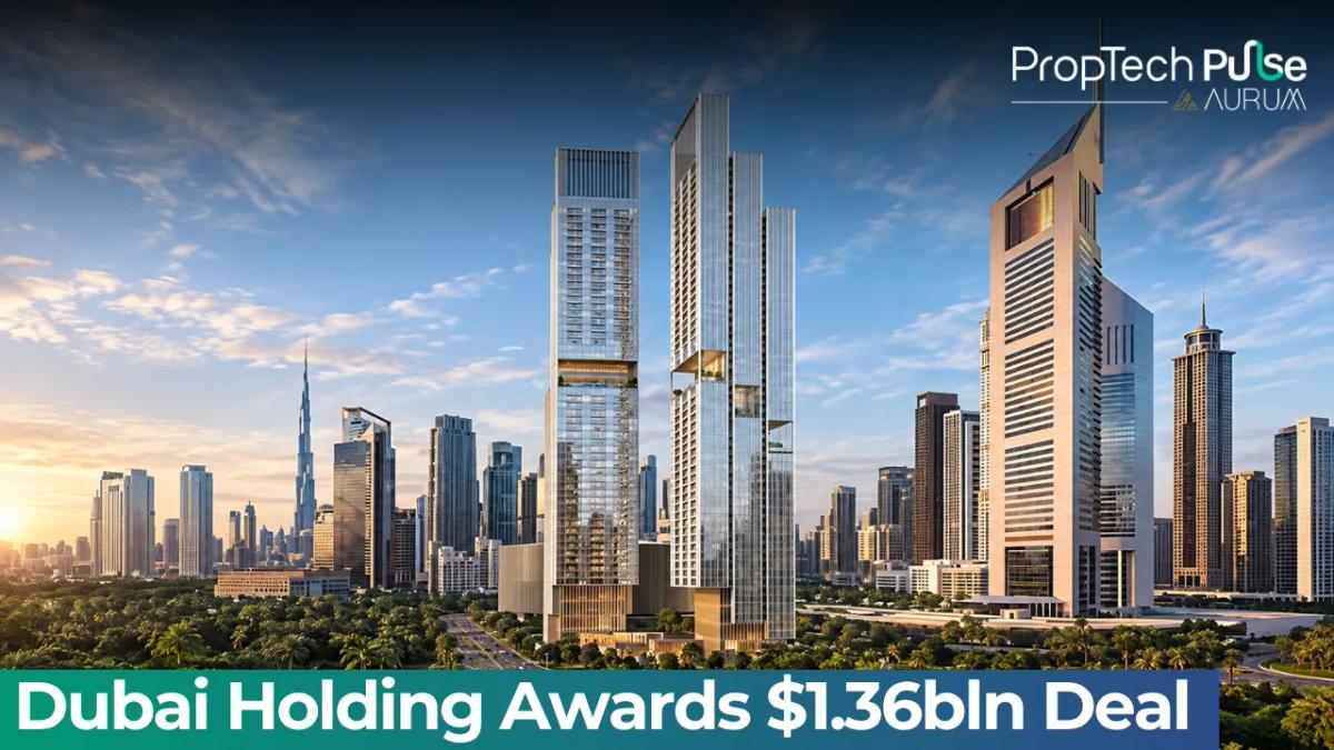 Rendering of Dubai Holding's new circular-form headquarters designed by Skidmore, Owings & Merrill