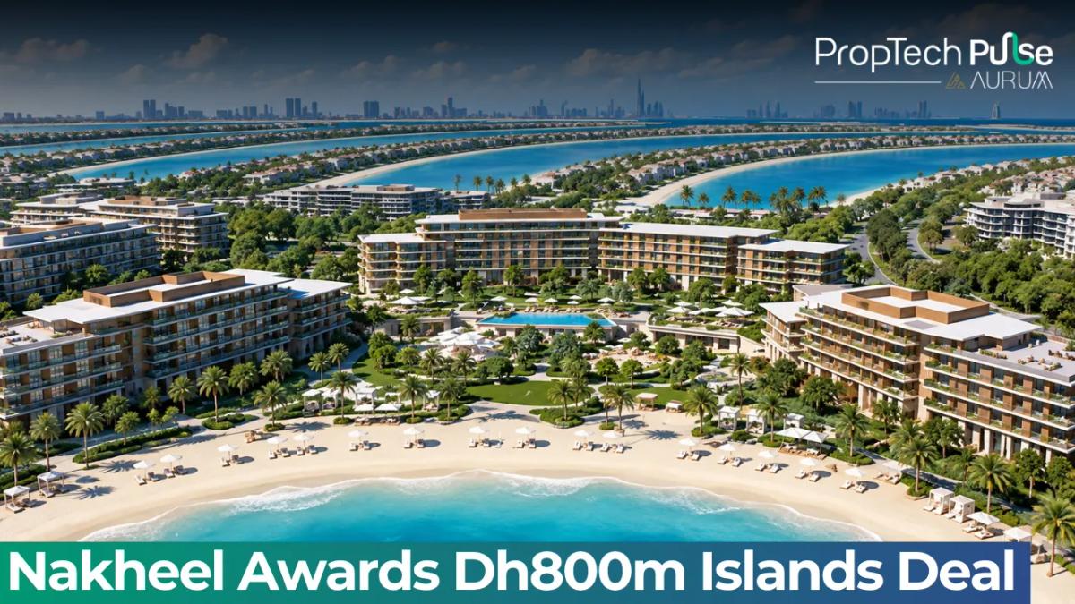Bay Grove Residences waterfront community on Dubai Islands under construction by Nakheel