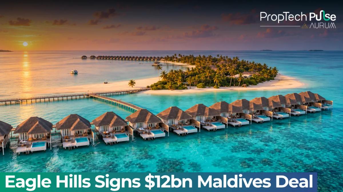 Maldives Infrastructure Minister Abdulla Muththalib with Eagle Hills Chairman Mohamed Alabbar