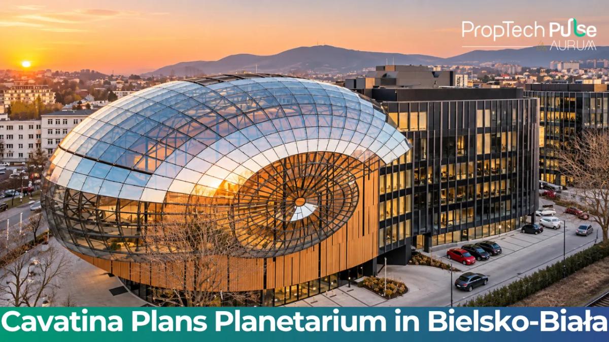 Planned Cavatina Group planetarium and mixed-use development in Bielsko-Biała