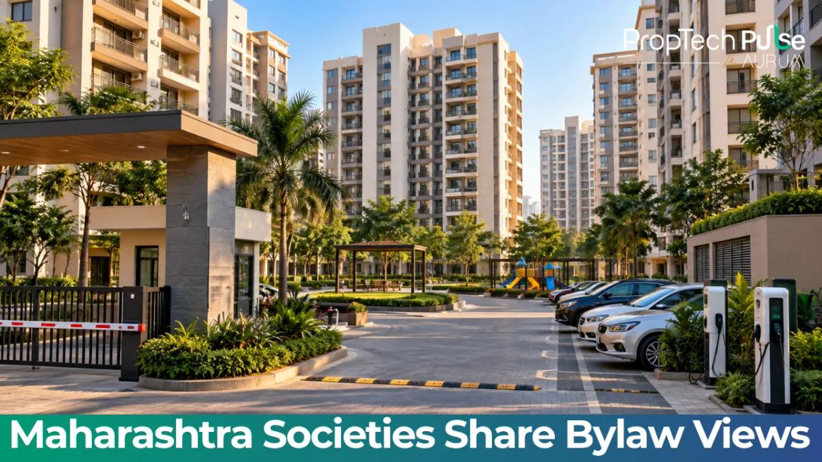 Housing society residents in Maharashtra reviewing new draft bylaws on parking and maintenance
