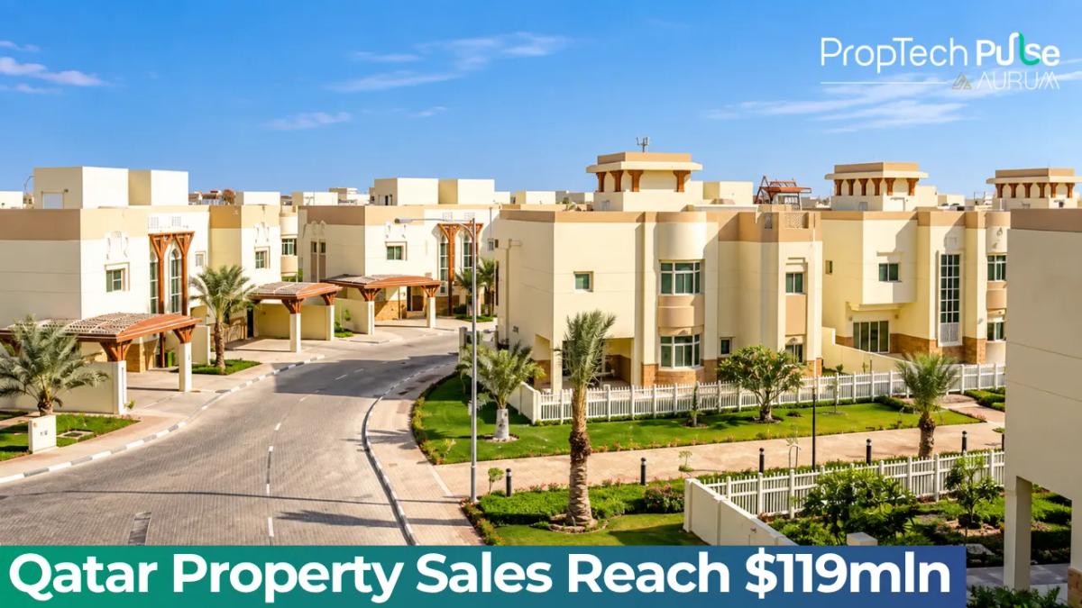 Chart of Qatar's weekly property sales, mortgage, and rental market activity