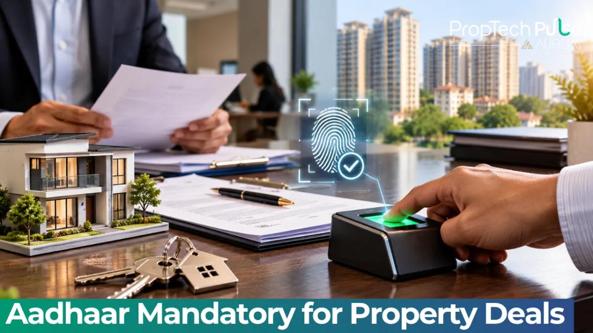 Aadhaar card used for property document verification in Maharashtra from October 1