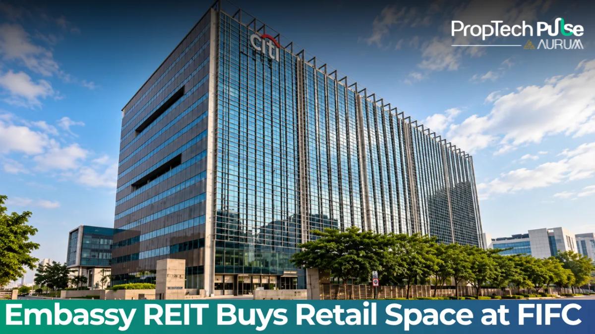 First International Financial Centre in Bandra Kurla Complex, Mumbai, where Embassy REIT is acquiring retail space
