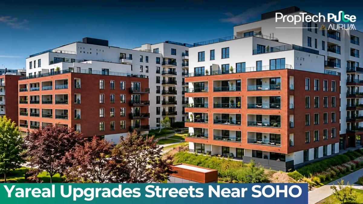Yareal street upgrades around SOHO development in Warsaw