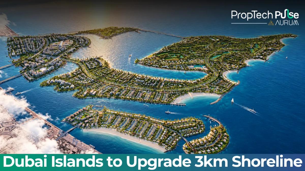 Dubai Islands western shoreline upgrade and new beach near Bay Villas