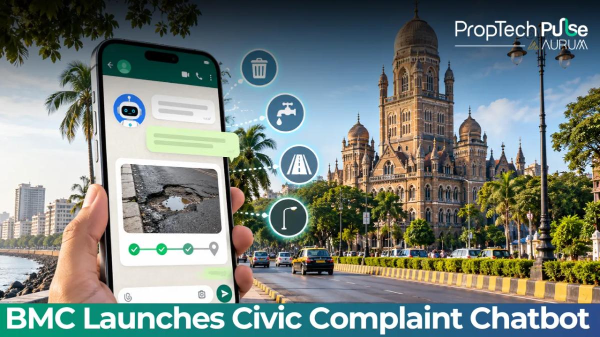 Resident using the BMC Hello A Ward WhatsApp chatbot to report a civic complaint in South Mumbai