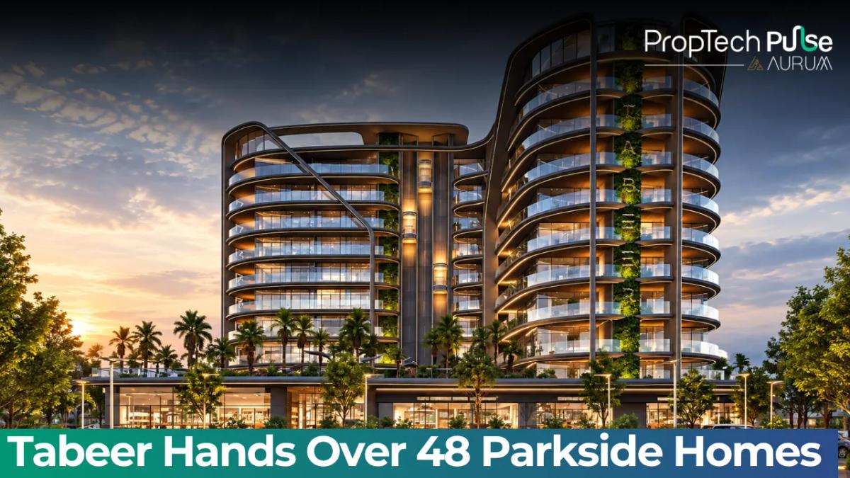 48 Parkside residential development by Tabeer Developments in Arjan, Dubai, featuring smart home technology and rooftop amenities