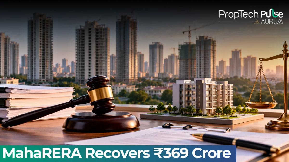 MahaRERA compensation recovery data showing homebuyer dues collected from real estate developers across Maharashtra