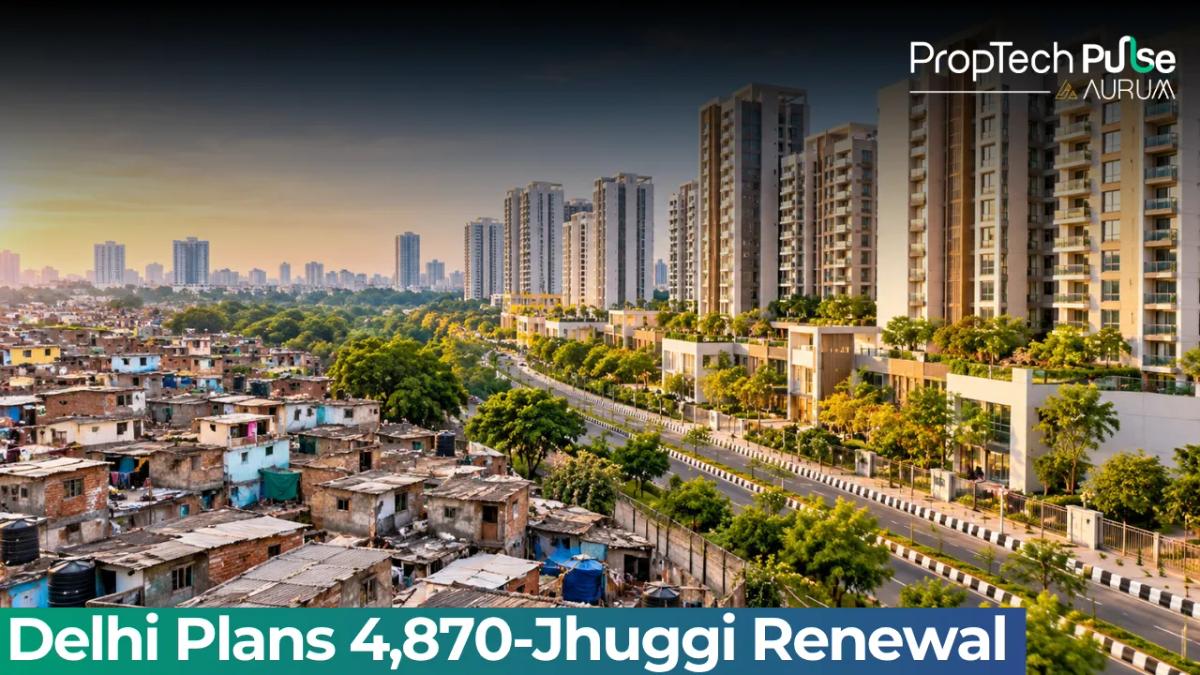 Delhi JJ cluster redevelopment plan covering Seelampur, Sultanpuri and Lajpat Nagar, with proposed in-situ rehabilitation of 4,870 jhuggis.