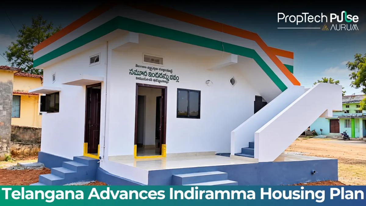 Telangana Housing Minister Ponguleti Srinivas Reddy distributing Indiramma housing sanction letters to eligible beneficiaries under the state housing scheme.