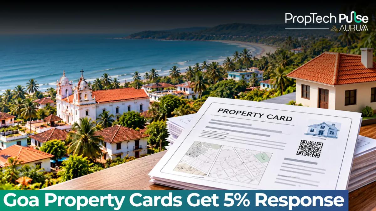 Goa's urban property card drive showing digital land record updates for properties in Panaji, Margao and Cuncolim.