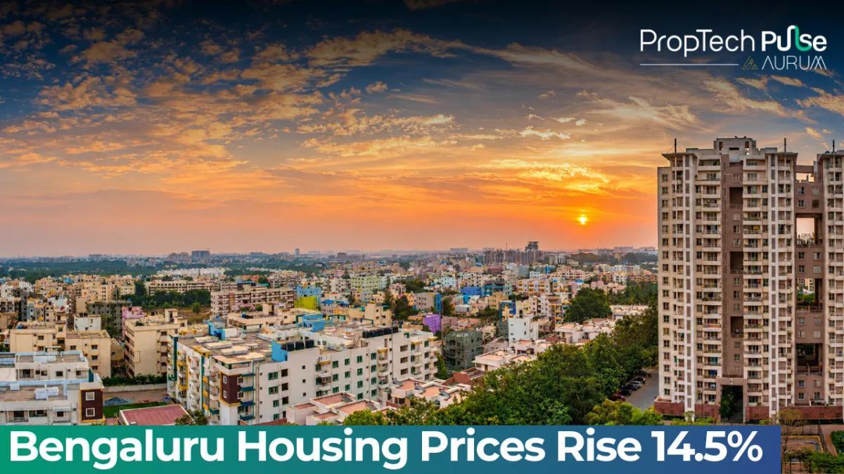 Bengaluru residential buildings representing the city's 14.5% year-on-year housing price growth in Q3 2026.