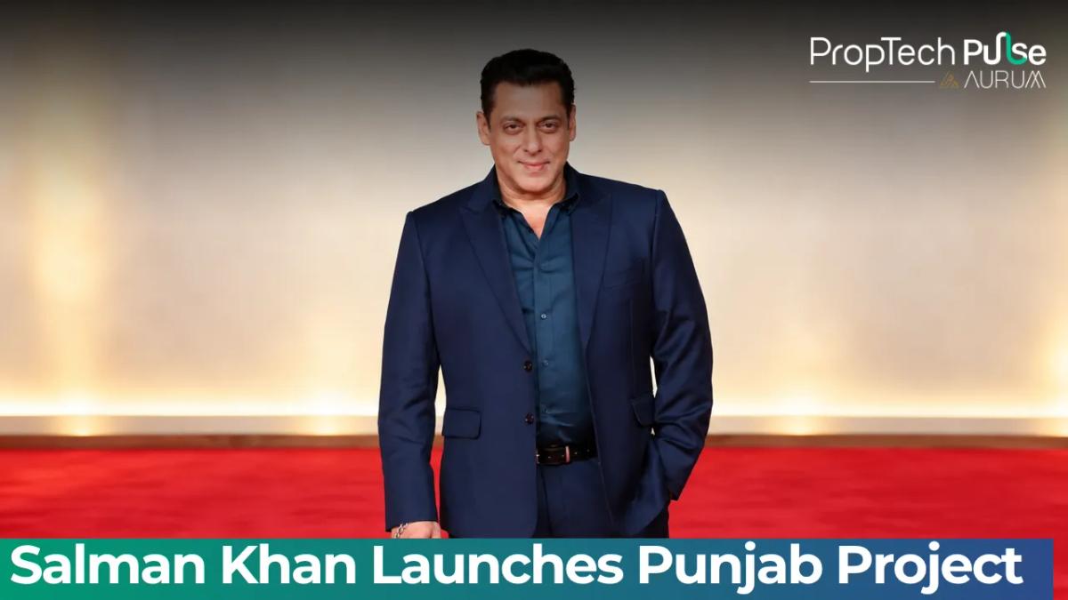 Salman Khan featured in a promotional announcement for a proposed luxury high-rise residential project in Punjab.