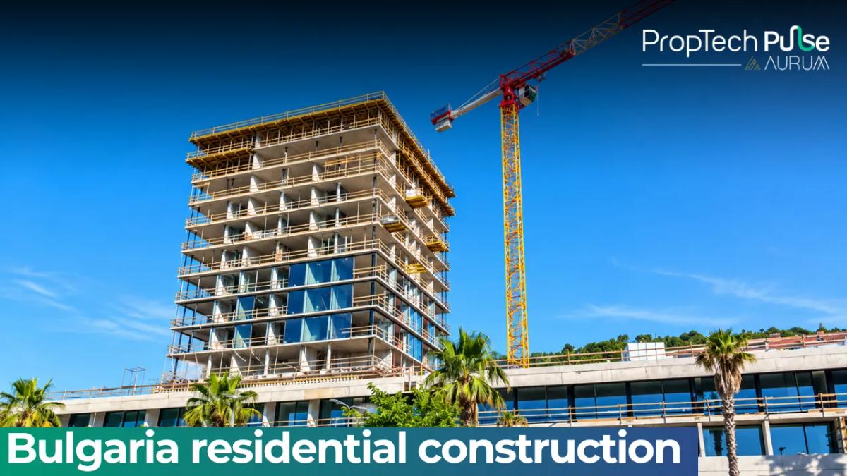 Residential apartment buildings in Bulgaria amid changes in property sales, construction activity and housing finance after euro adoption.