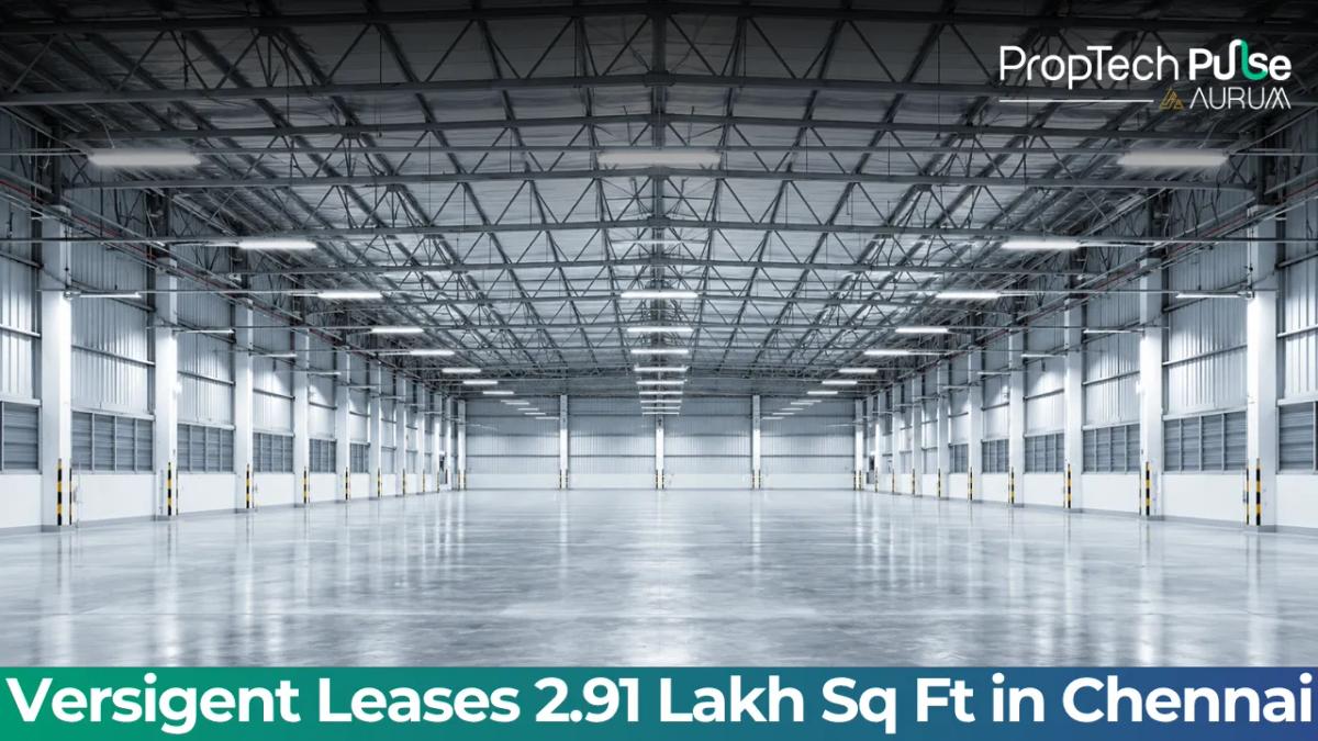 Industrial facility at IndoSpace Industrial Park Vallam in Chennai, where Versigent leased 2.91 lakh sq ft for 10 years.