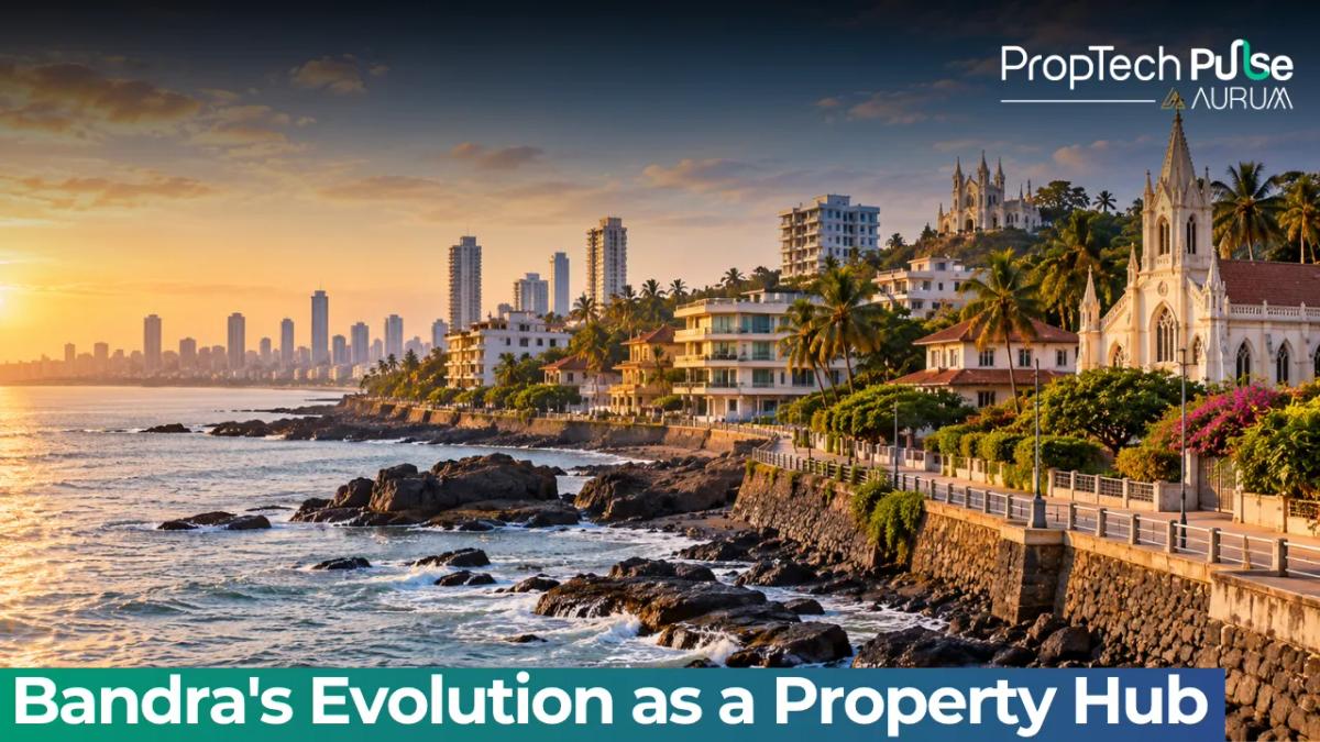 Bandra's urban landscape in Mumbai showing residential buildings and the surrounding neighbourhood.