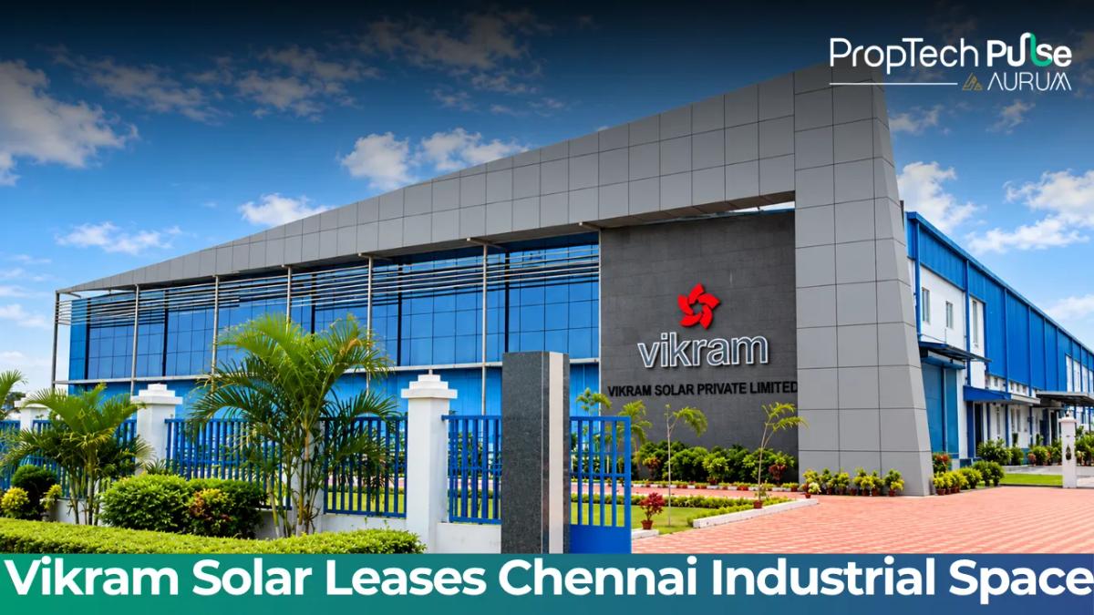 Industrial facility at Indospace Park Vallam II in Chennai leased by Vikram Solar for manufacturing operations.