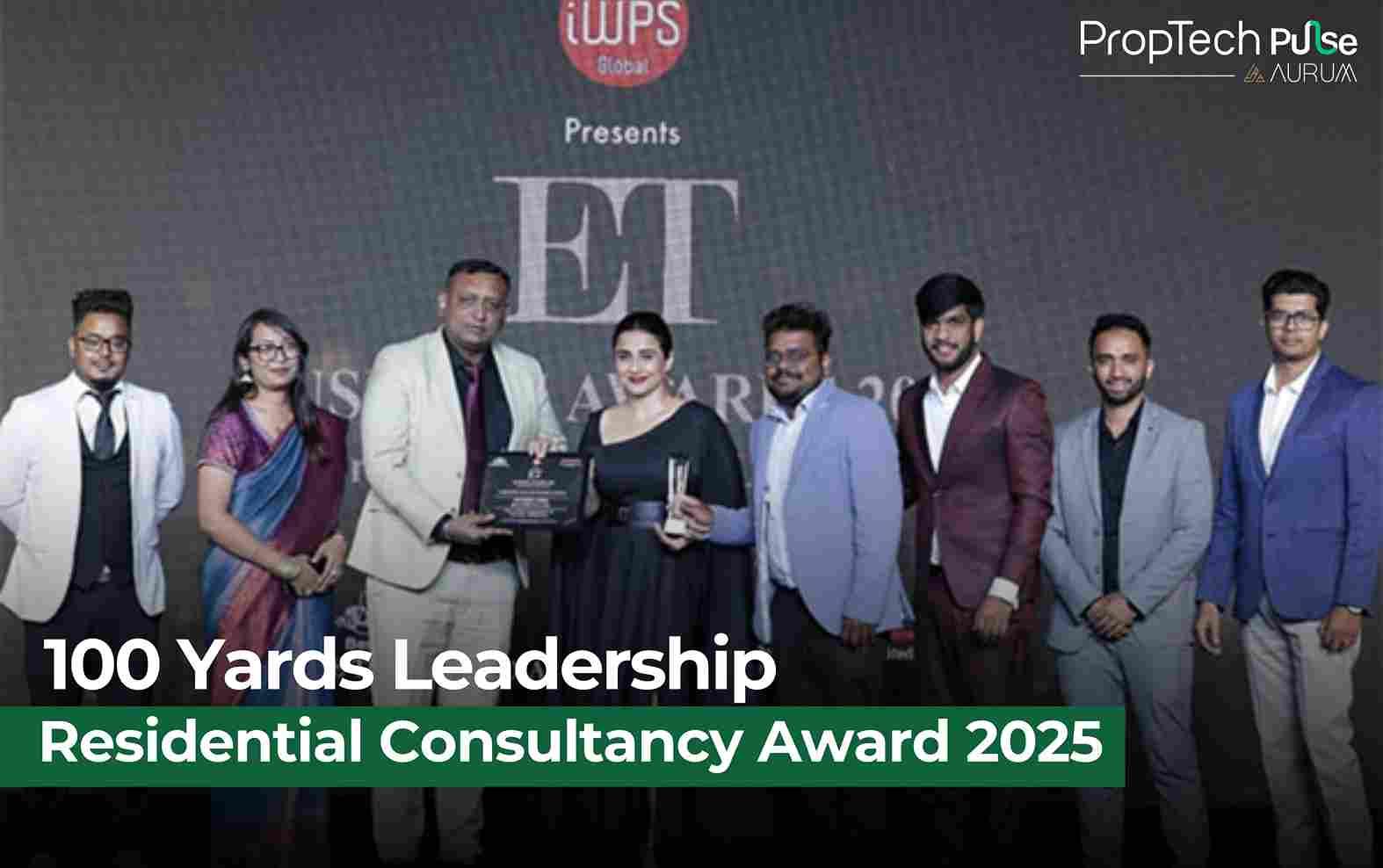 100 Yards Wins ET Realty Award for Residential Consultancy Excellence