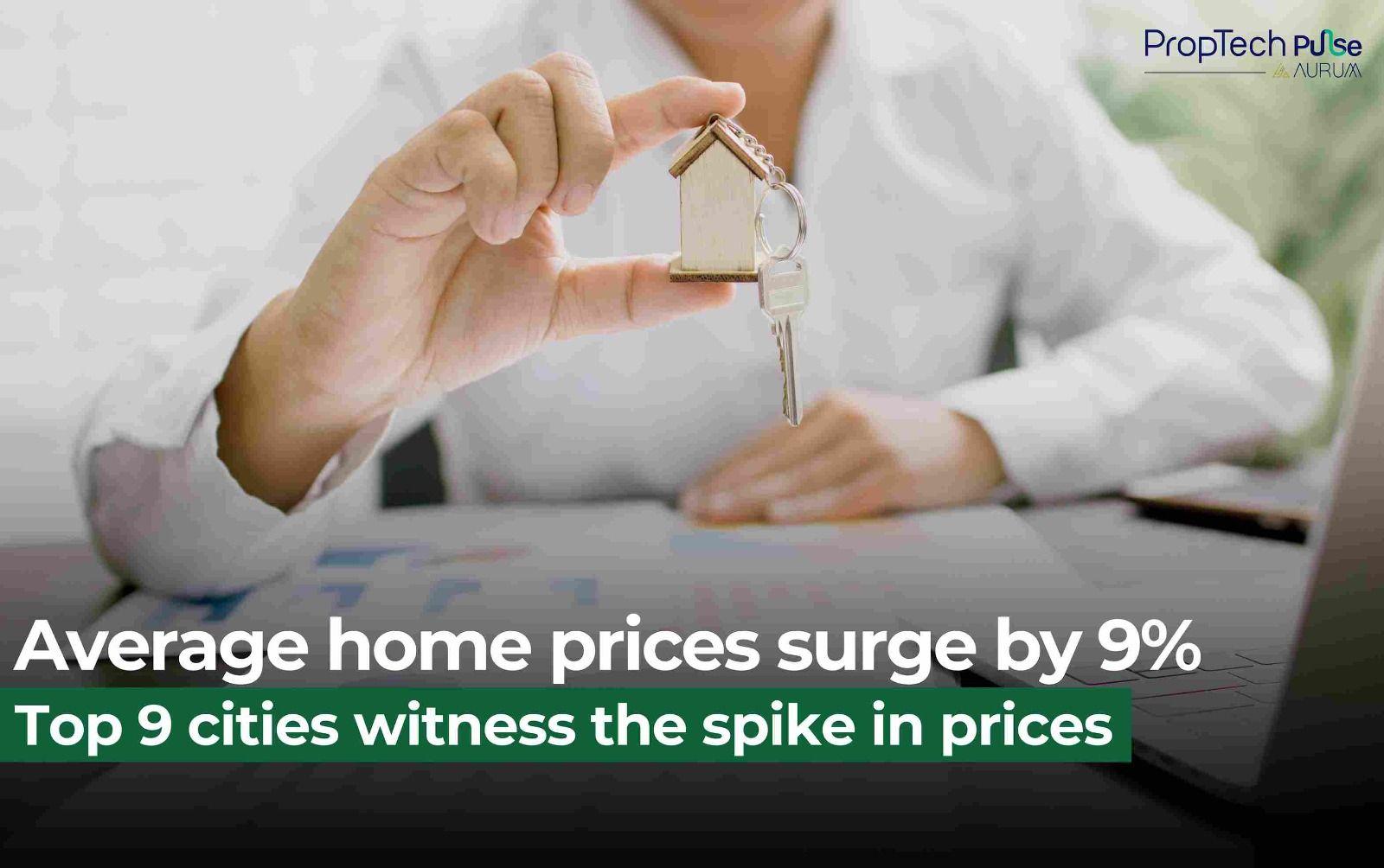 Average Home Prices in India's Top 9 Cities Surge by 9% YoY in FY25: Expert Insights