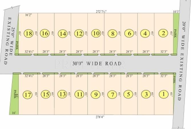 Kalyan Constructions Kalyans Sreelakshmi Tranquil Layout Plan