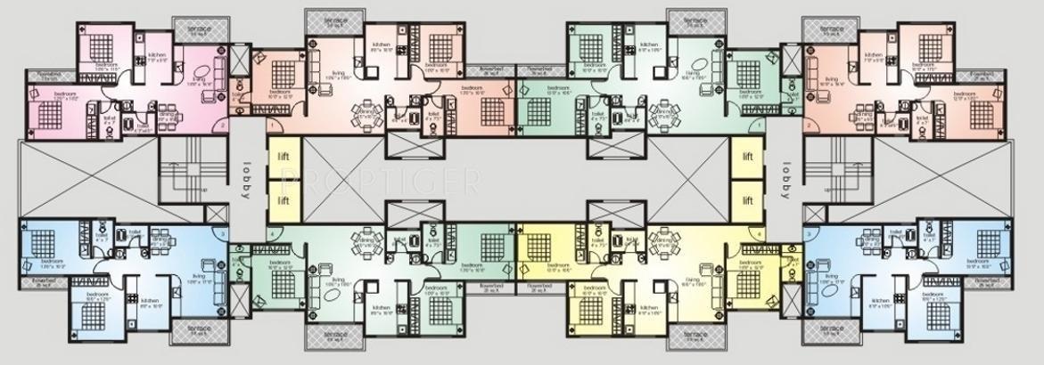 Images for Cluster Plan of Metro Construction Company Tulsi Prerana