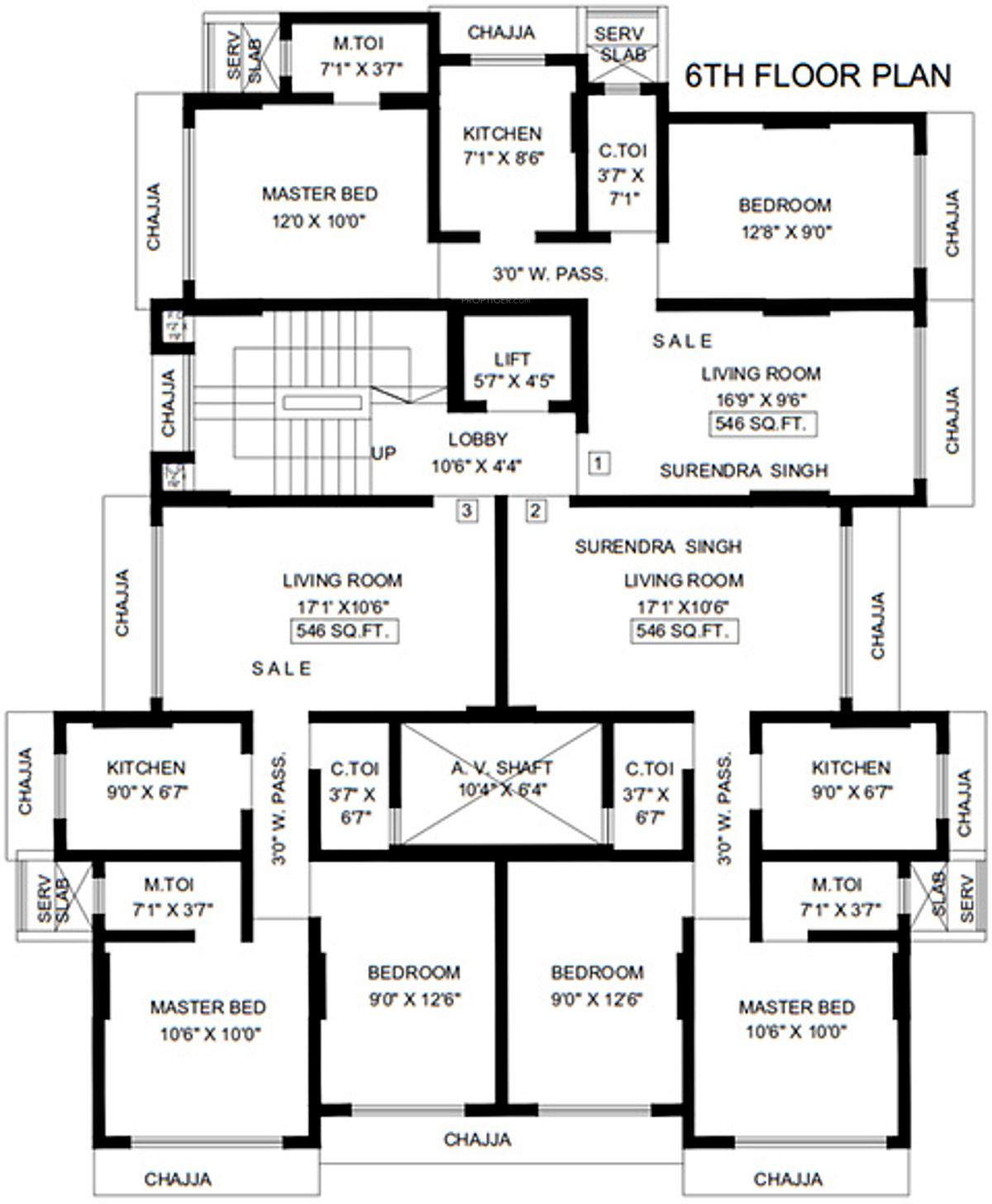 snehal-chs Images for Cluster Plan of Aditya Snehal CHS